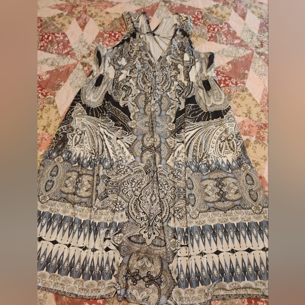 Bohemian Paisley Maxi Dress